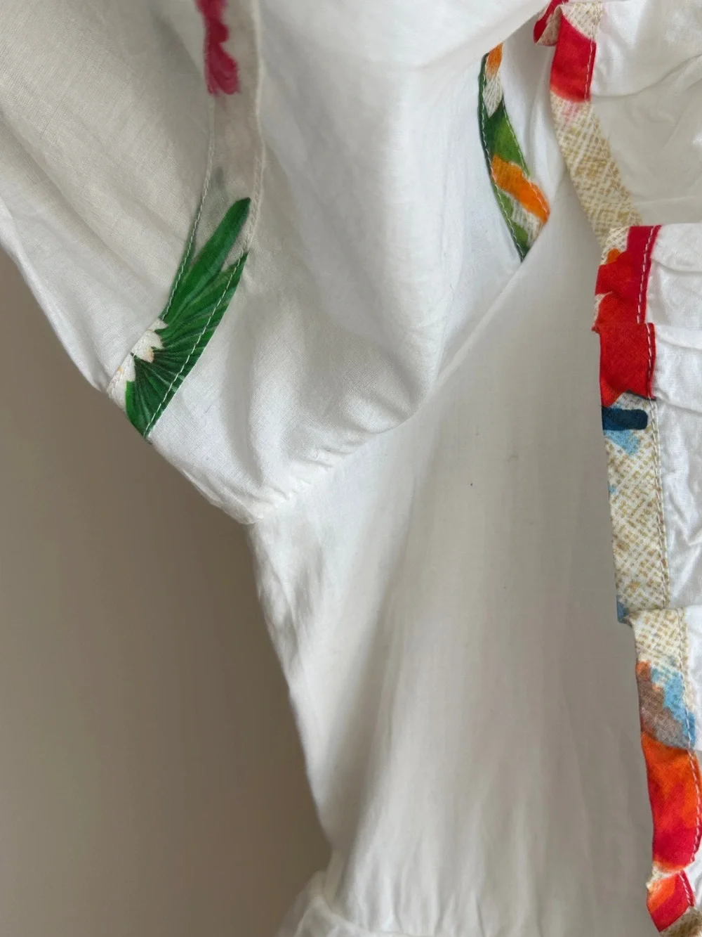 Farm Rio Mixed Off-White Prints Midi Dress, Size Large, NWT - Picture 8 of 16